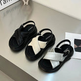 Designer Sommer Open Toe Frauen Sandalen Mode Weiche Sohle Plattform Wohnungen Schuhe Outdoor Casual Büro Dame Sandalias